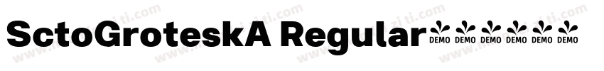 SctoGroteskA Regular字体转换